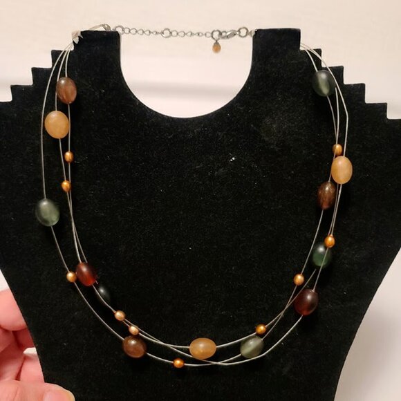 Red Envelope Exclusive Sterling Silver Beaded Necklace - Picture 1 of 7